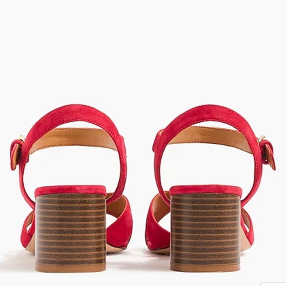 J. Crew Suede Lowblock Heels - Picture 2 of 8